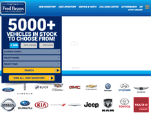Tablet Screenshot of fredbeans.com